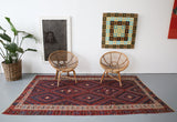 Old Fethiye Kilim 5.3ftx9.4ft