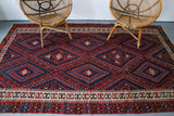 Old Fethiye Kilim 5.3ftx9.4ft