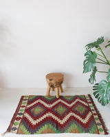 pile rug, Turkish rug, vintage rug, portland, rug shop, bright colors, wild shaman, area rug, red rug, mini rug, bold color, Portland, Oregon, rug store, rug shop, local shop, flat weave, kilim rug