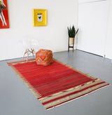 Vintage Bodrum Bos Kilim 5ftx9ft