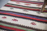 Vintage Anatolian Kilim Runner 2.3ftx10.5ft