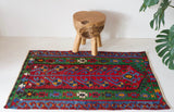 pile rug, Turkish rug, vintage rug, portland, rug shop, bright colors, wild shaman, area rug, red rug, mini rug, bold color, Portland, Oregon, rug store, rug shop, local shop, flat weave, kilim rug