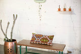 Lumbar Kilim Pillow 12inx24in