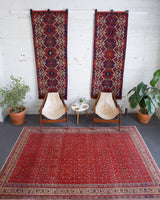 old rug, antique rug, Turkish rug, Portland, Oregon, rug store, rug shop, local shop, bright colors, wild shaman, large rug, area rug, red rug, bold color, burgundy, dark red