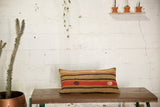 Lumbar Kilim Pillow 12inx24in