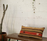 Lumbar Kilim Pillow 12inx24in