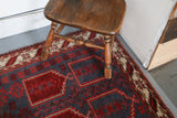 Vintage Anatolian Rug 3.6ftx5.9ft
