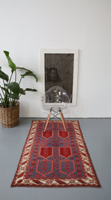 Vintage Anatolian Rug 3.6ftx5.9ft