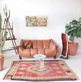 Turkish rug, vintage rug, flat weave, kilim rug, large area rug, square rug, Wild Shaman, Portland, Oregon, rug store, rug shop, local shop, bright colors, area rug, bold color