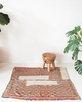 old rug, antique rug, earthy colors, faded colors, turkish rug, vintage rug, flat weave, kilim rug, large area rug, square rug, Wild Shaman, Portland, Oregon, rug store, rug shop, local shop