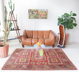 pile rug, Turkish rug, vintage rug, portland, rug shop, bright colors, wild shaman, worn out rug, distressed rug, bold color, Portland, Oregon, rug store, rug shop, local shop