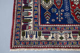 Vintage Kayseri Prayer Rug 4.10ftx7.7ft
