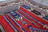 Vintage Kayseri Prayer Rug 4.10ftx7.7ft