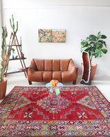 pile rug, Turkish rug, vintage rug, portland, rug shop, bright colors, wild shaman, worn out rug, distressed rug, bold color, Portland, Oregon, rug store, rug shop, local shop