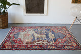Vintage Anatolian Rug 4.4ftx6ft