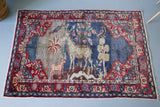Vintage Anatolian Rug 4.4ftx6ft