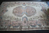 Vintage Faded  Isparta Rug 6x9.4ft