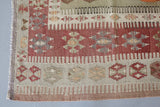 old rug, antique rug, earthy colors, faded colors, Turkish rug, vintage rug, flat weave, kilim rug, large area rug, square rug, Wild Shaman, Portland, Oregon, rug store, rug shop, local shop