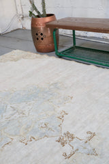 Vintage Oushak style Kars Rug 6ftx7.10ft