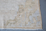 Vintage Oushak style Kars Rug 6ftx7.10ft