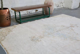 Vintage Oushak style Kars Rug 6ftx7.10ft