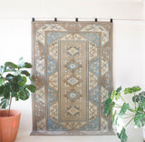 old rug, antique rug, earthy colors, faded colors, Turkish rug, vintage rug, worn out rug, distressed rug, Portland, Oregon, rug store, rug shop, local shop, pile rug, cool colors, light colors