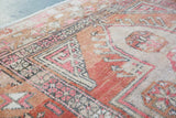 Old Turkish Anatolian Rug 4.7ftx9.3ft