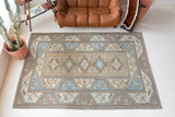 old rug, antique rug, earthy colors, faded colors, Turkish rug, vintage rug, worn out rug, distressed rug, Portland, Oregon, rug store, rug shop, local shop, pile rug, cool colors, light colors