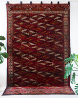 old rug, antique rug, Turkish rug, Portland, Oregon, rug store, rug shop, local shop, bright colors, wild shaman, large rug, area rug, red rug, bold color, burgundy, dark red, soft rug