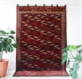 old rug, antique rug, Turkish rug, Portland, Oregon, rug store, rug shop, local shop, bright colors, wild shaman, large rug, area rug, red rug, bold color, burgundy, dark red, soft rug
