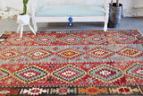 Old Oushak Esme Kilim 5.10ftx9.7ft