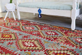 Old Oushak Esme Kilim 5.10ftx9.7ft