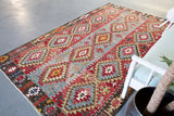 Old Oushak Esme Kilim 5.10ftx9.7ft