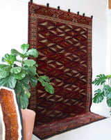 old rug, antique rug, Turkish rug, Portland, Oregon, rug store, rug shop, local shop, bright colors, wild shaman, large rug, area rug, red rug, bold color, burgundy, dark red, soft rug