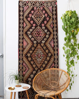 flat weave, hallway runner, runner rug, old rug, antique rug, earthy colors, faded colors, Turkish rug, vintage rug, soft rug, Portland, Oregon, rug store, rug shop, local shop