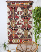 old rug, antique rug, earthy colors, faded colors, Turkish rug, vintage rug, flat weave, kilim rug, large area rug, square rug, Wild Shaman, Portland, Oregon, rug store, rug shop, local shop