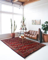 Semi-antique Turkoman Yomut Rug 6'10"x10'10"