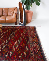 old rug, antique rug, Turkish rug, Portland, Oregon, rug store, rug shop, local shop, bright colors, wild shaman, large rug, area rug, red rug, bold color, burgundy, dark red, soft rug