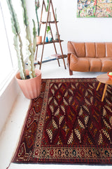 old rug, antique rug, Turkish rug, Portland, Oregon, rug store, rug shop, local shop, bright colors, wild shaman, large rug, area rug, red rug, bold color, burgundy, dark red, soft rug