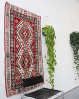 old rug, antique rug, earthy colors, faded colors, Turkish rug, vintage rug, flat weave, kilim rug, large area rug, square rug, Wild Shaman, Portland, Oregon, rug store, rug shop, local shop