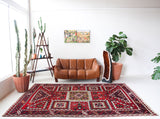 old rug, antique rug, Turkish rug, Portland, Oregon, rug store, rug shop, local shop, bright colors, wild shaman, large rug, area rug, red rug, bold color, burgundy, dark red, soft rug