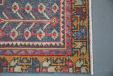 Vintage Turkish Faded Anatolian Rug 3.5ftx8.7ft