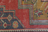 Vintage Turkish Faded Anatolian Rug 3.5ftx8.7ft