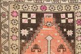 Vintage Faded Anatolian Turkish Rug 4x6.6ft