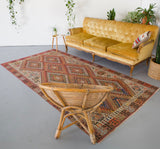 old rug, antique rug, earthy colors, faded colors, Turkish rug, vintage rug, flat weave, kilim rug, large area rug, square rug, Wild Shaman, Portland, Oregon, rug store, rug shop, local shop