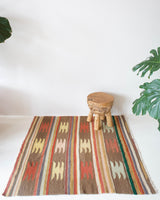 old rug, antique rug, earthy colors, faded colors, Turkish rug, vintage rug, flat weave, kilim rug, large area rug, square rug, Wild Shaman, Portland, Oregon, rug store, rug shop, local shop