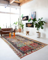Semi-antique Sivas Kilim Rug 6'6"x11'10"