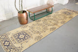 Vintage Demirci Runner Rug 2.11ftx11.7ft