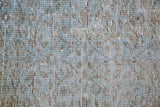 Vintage Overdyed Isparta Rug in Ice Blue 6ftx9ft