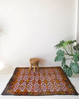 Turkish rug, vintage rug, flat weave, kilim rug, large area rug, square rug, Wild Shaman, Portland, Oregon, rug store, rug shop, local shop, bright colors, area rug, bold color